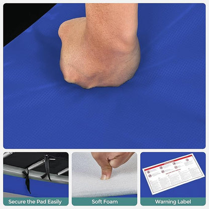 SONGMICS Trampoline Pad, 8ft 10ft 12ft 14ft 15ft Replacement Trampoline Safety Pad, Spring Cover