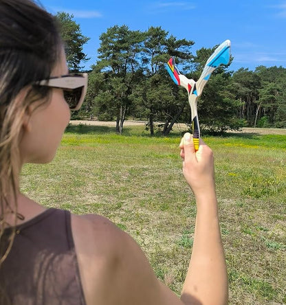 Wooden Boomerang Hurricane v2 | Handcrafted Returning Boomerang | Easy-to-Throw Design for Beginners | Fun Outdoor Game | Thin, Lightweight and Safe to Use Idea | Suitable for 14+