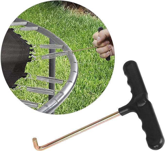 40 Pack Trampoline Springs 5.5” Heavy Duty Galvanized Steel Replacement Trampoline Parts Springs with T Hook, Great for Outdoor Trampoline Aotob, Skywalker, JumpKing, UpperBounce, SkyBound