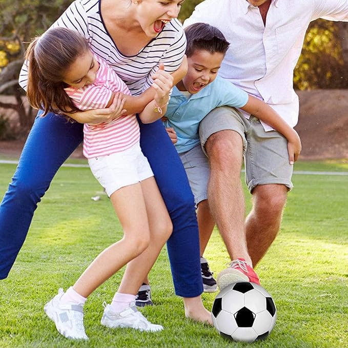 12-Pack Training Soccer Balls Size 5/4/3 with Pump – Bulk Deflated Balls for Teens and Adults, Ideal for Indoor Outdoor Practice, School Activities, Sports Events, Party Favors Gifts