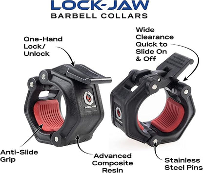 Lock-Jaw OLY 2 Olympic Barbell Collar - Quick Release Barbell Clamp