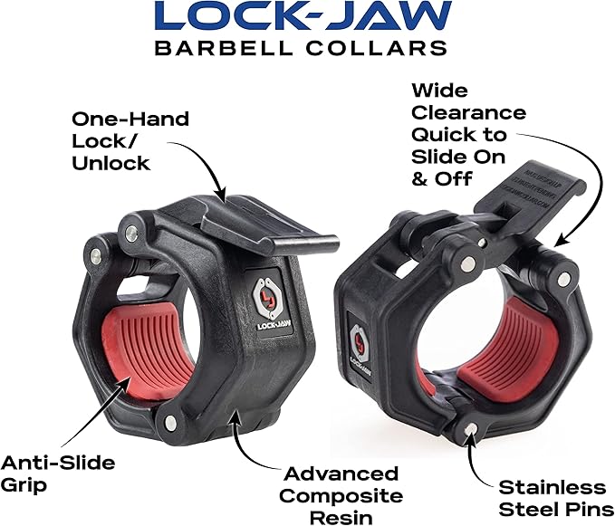 Lock-Jaw OLY 2 Olympic Barbell Collar - Quick Release Barbell Clamp