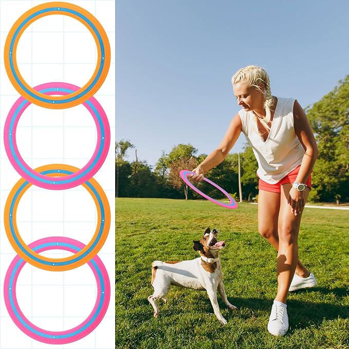 12 Pack Flying Ring 11 Inch Flying Disc Bulk for Backyard Beach Outdoor Soft Sport Discs for Beach Pool Backyard Camping Activities Sport Playing Toss Game Gift