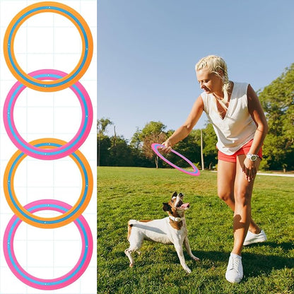 12 Pack Flying Ring 11 Inch Flying Disc Bulk for Backyard Beach Outdoor Soft Sport Discs for Beach Pool Backyard Camping Activities Sport Playing Toss Game Gift