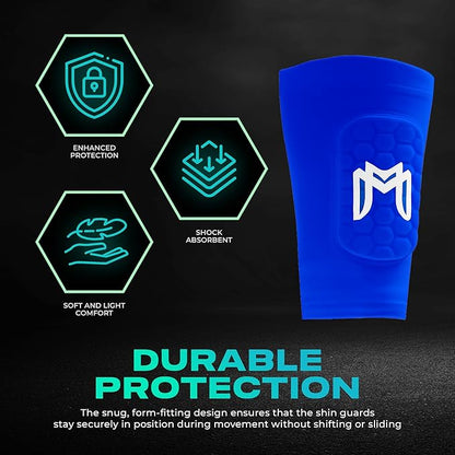 Mini Shin Guards Soccer – Built in Shin Pad Sleeves for Mens, Women, Teens - Small Shin Guards - Lightweight, Breathable Shin Defender Leg Protection