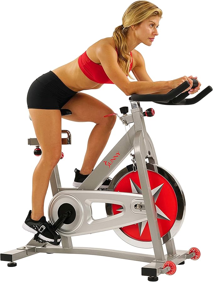 Sunny Health & Fitness ACTIVE Series Smart Exercise Bike with SunnyFit App Connection