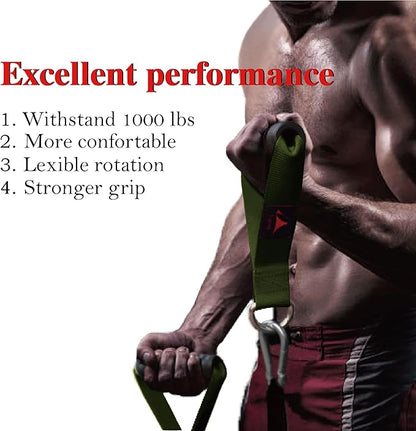 Heavy Duty Gym Workout Handles Attachment for Cable Machine,Resistance Band,Pulley System Home Exercise Equipment, Compatible with Bowflex,Total and Smith, Comfortable and Stronger Grip