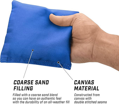 GoSports Classic Cornhole Bean Bags Set of 4-16 Colors Available - Regulation All Weather, Mix and Match