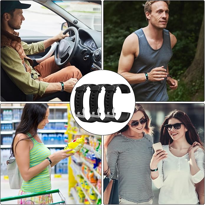 Watch Bands Replacement for ID115plus HR, Very Fit Pro Activity Fitness Tracker Wrist Bands Set, Multicolor Veryfitpro Smart Watch Strap Replacements