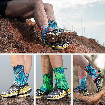 Azarxis Trail Gaiters Low Ankle Gators Shoes Boots Cover Breathable & Sand Protection for Men Women Running Triathlon Marathon Cycling Hiking Long Distance Backpacking Ourdoor Sports