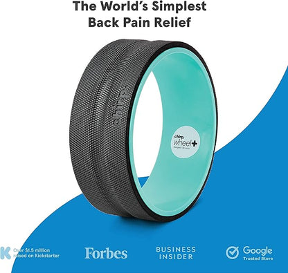 Chirp Wheel Foam Roller ??Targeted Back & Neck Relief, Lumbar Spine Stretcher, Spinal Decompression Back Stretcher, Massage Roller with Density Foam for Physical Therapy, Supports 500lbs, 12-Inch Mint