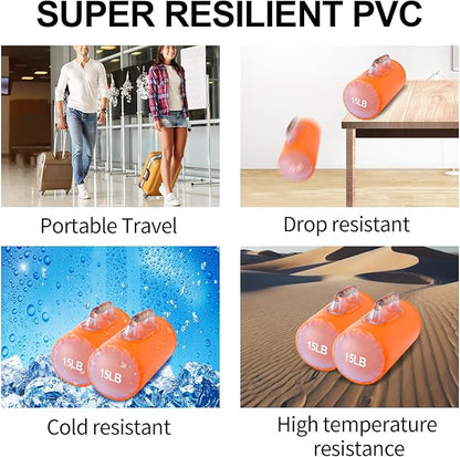 Water Dumbbells, Water Filled Training Dumbbells, Travel Weights Set, Adjustable Weights to 4-30 Lbs/Pair, Portable Gym for Strength Training, Fitness and Shaping