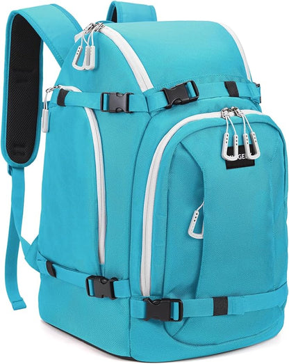 Ski Boot Bag, 50L Ski Boot Travel Backpack for Skis, Snowboard & Accessories, Waterproof Padded Ski Boot Bag Backpack