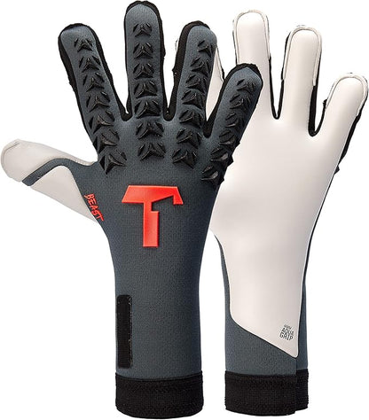T1TAN Dark/Red Beast + LC - Goalkeeper Gloves - Without Finger Protection - Soccer Goalkeeper Gloves - Different Sizes & Colors