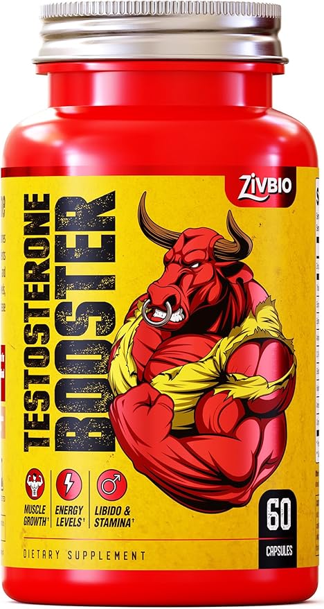 Testosterone Booster Supplement for Men - Ashwagandha, Tongkat Ali, DIM, Zinc, Tribulus & More - Workout, Muscle Builder, Energy, Libido, Strength - Male Enhancing Total Test Boost Pills - 30 Servings