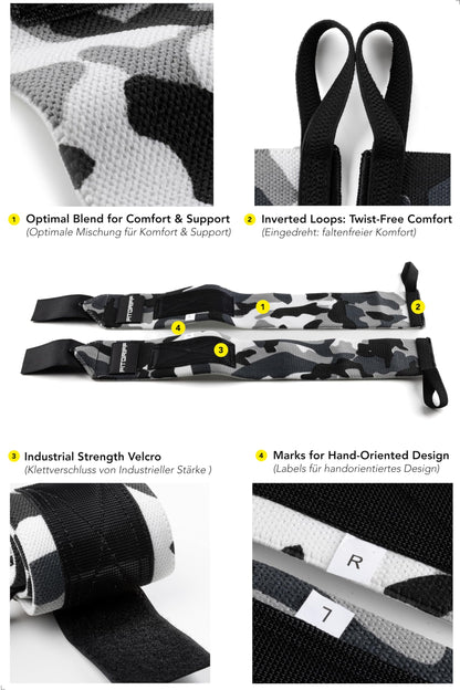 Fitgriff® Wrist Wraps for Weightlifting (18") Heavy-Duty Support for Gym, Bench Press, and Pushups