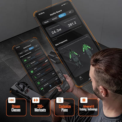 SQUATZ Apollo Board Smart Home Gym 265 LBS Resistance, Multifunctional All in One Gym, Cable Weight Machine with 3 Training Modes, Fitness Workout Equipment