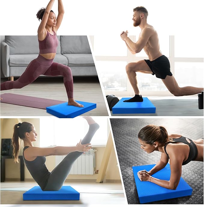 Professional Foam Balance Pad, Large Balance Pads for Physical Therapy, Foam Balance Board for Rehabilitation Stability Workout Knee and Ankle Exercise Strength Training
