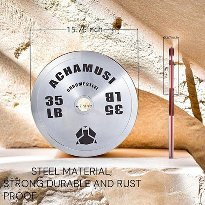 Olympic Weight Plates，Steel 2-Inch Weight Plate For Strength Training，Weightlifting - Single Or Pair