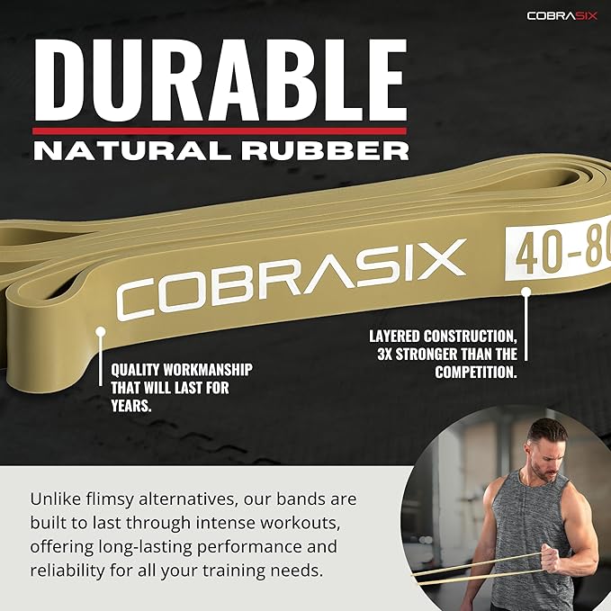 Resistance Bands for Working Out Men and Women | Resistance Bands for at Home Workouts, Powerlifting, Stretching, WOD, Strength Training and Pull Ups