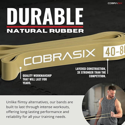 Resistance Bands for Working Out Men and Women | Resistance Bands for at Home Workouts, Powerlifting, Stretching, WOD, Strength Training and Pull Ups