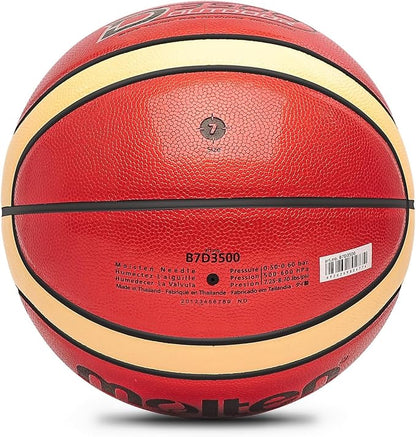 Training Soft Touch Rubber and Faux Leather Fighting Basketball, High Bounce Indoor Outdoor Basketball Gift
