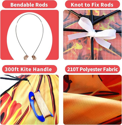 Dragon Kite for Adults, Kids Kite, Kite boy,Beach Kite, Large Kite,Kites for Kids Ages 8 12 Easy to Fly, Kite for Beginners