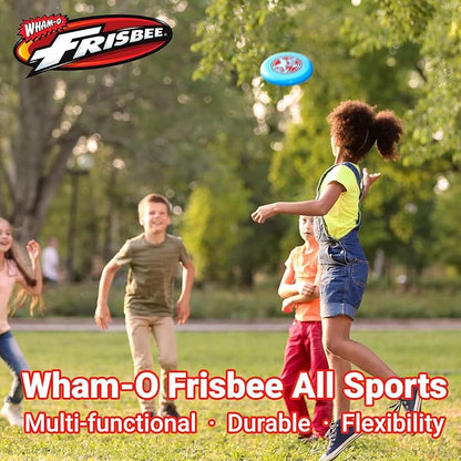 Wham-O Frisbee All Sport Flying Disc 140g, 9.85 Inch, Durable Sports Disc with Non-Slip Grip for Outdoor Beach Backyard Games,Team Sports and Family Fun