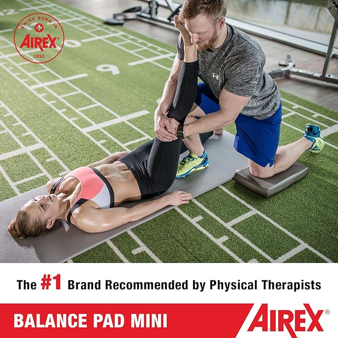 AIREX Balance Pad ??Stability Trainer for Balance, Stretching, Physical Therapy, Exercise, Mobility, Rehabilitation and Core Training Non-Slip Closed Cell Foam Premium Balance Pad