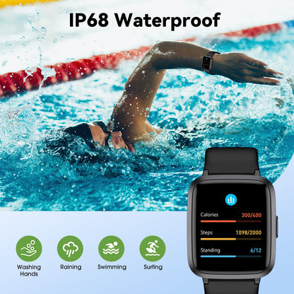 Fitness Tracker Watch with Heart Rate, Activity Tracker, Pedometer Watch