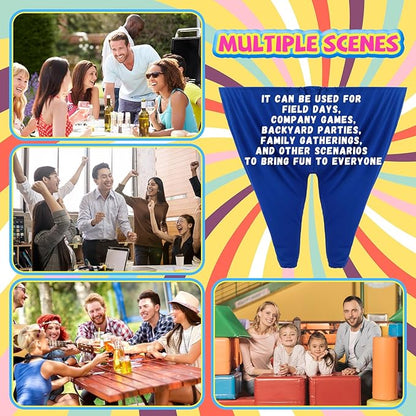 4 Pcs Granny Pants Yard Game Giant Pants Outdoor Game for Adults Outdoor Recreational Tossing & Catching Prop for Family Gatherings, Friends Party, Backyard BBQ Party