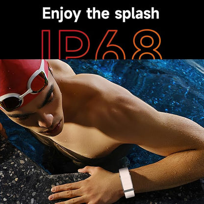 Smart Health Wristband, Fitness Activity Tracker for Women, One-Touch Measurement Function, Measuring Heart Rate, Sleep, Stress Health Data, 120+ Exercise Modes, Wearable Health Tracker with GPS(Pink)