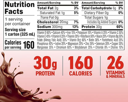 BOOST MAX Protein Shakes Ready to Drink - 30g High Protein Shake - Chocolate | Nutritional Drinks to Support Muscle Recovery After Exercise, 26 Vitamins & Minerals, 1g Sugar, 11 fl oz (Pack of 18)