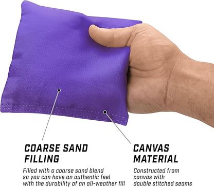 GoSports Classic Cornhole Bean Bags Set of 4-16 Colors Available - Regulation All Weather, Mix and Match