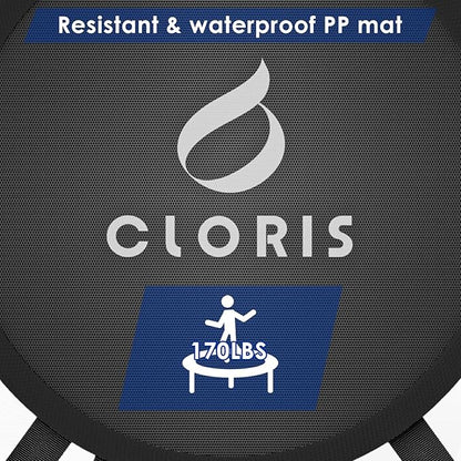 CLORIS 36'' Foldable Mini Trampoline - Max Load 170lbs, Rebounde Trampoline for Adults Indoor/Outdoor Fitness Body Exercise