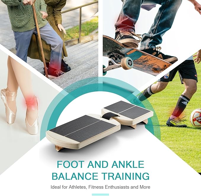Ankle Foot Strengthener, Sprain Exerciser, Single Leg Balance Board for Stability Training, Posture Corrector, Home Gym Fitness Equipment