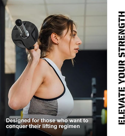 Cast Iron Plate Weights by Tribe WOD- Gym Weights for Men and Women, Cast Iron Plate Weights 1 of 2, Rubber and Steel Weights for Lifting (1 Plate)