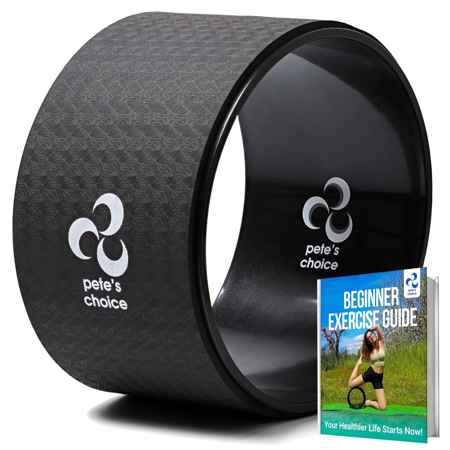 Extra Wide Jumbo Yoga Wheel - Wider, More Stable Back Roller