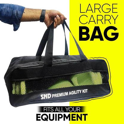 Agility Speed Ladder & Cones Football Training Equipment for Kids & Adults Kit Agility Training Footwork Drills | Hurdles Goalkeeper Training Equipment