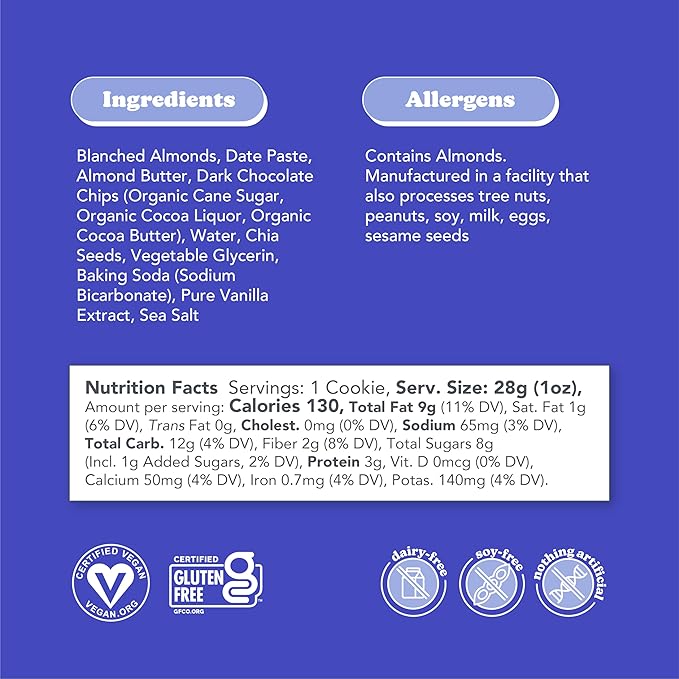 Love + Chew Soft Baked Protein Cookies, Gluten Free | (18) Count Chocolate Lover Minis Variety Pack | Vegan, Paleo, Non GMO and Packed with Superfoods. - Individually Wrapped, and Made from High Protein Almonds