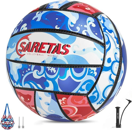 Beach/Water/Sand Volleyballs, Outdoor/Indoor Official Size, Soft Touch Volleyball for Beginners