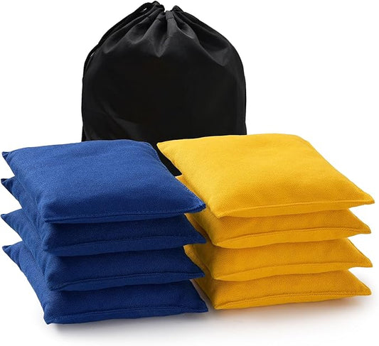 Cornhole Bags Set of 8 Regulation Corn Hole Bean Bags for Cornhole Game, Professional Weather