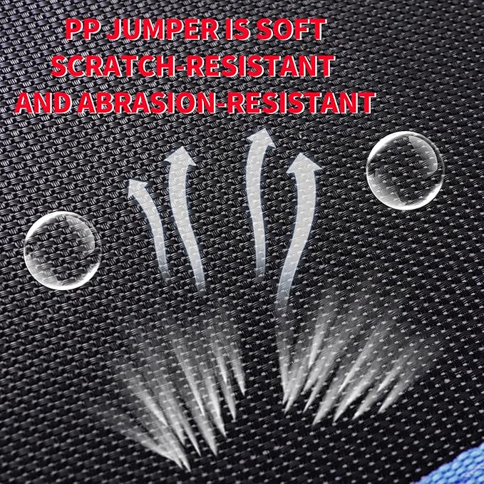 Newan 40"-48" Silent Mini Trampoline Fitness Trampoline Bungee Rebounder Jumping Cardio Trainer Workout for Adults-Max Limit 330lbs
