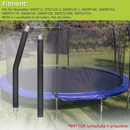 Trampoline Poles Replacement for Skywalker Or Jumpzylla,Galvanized Trampoline Enclosure Pole for Skywalker or Jumpzylla,Replace Parts#4201 4202 4135 OR for Jumpzylla 8ft 10ft&12ft 14ft