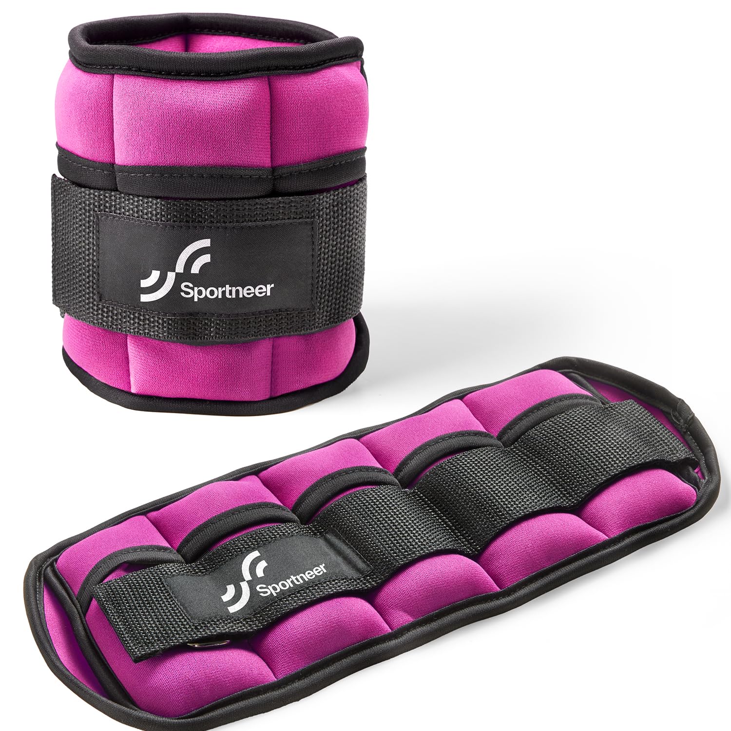 Sportneer Adjustable Ankle Weights, 2-10 lb per Pair, Removable Weights