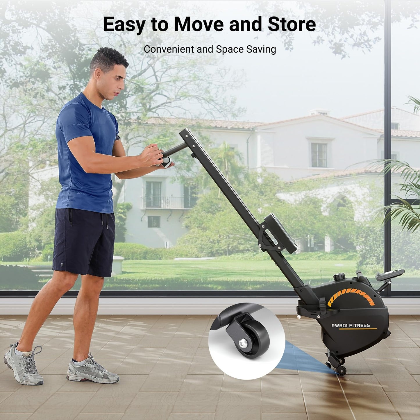 Dripex Rowing Machines for Home, Upgraded Rowing Machine Max 350 LBS, Magnetic Rower with 16 Levels
