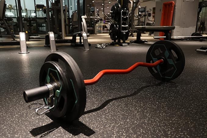 Chong Olympic Barbell 47Inch-4FT-350lb /86Inch-7FT-1500lb EZ Curl Weight Bar, Capacity Chrome Barbells for Gym Home Strength Training,Weightlifting,Power Lifting