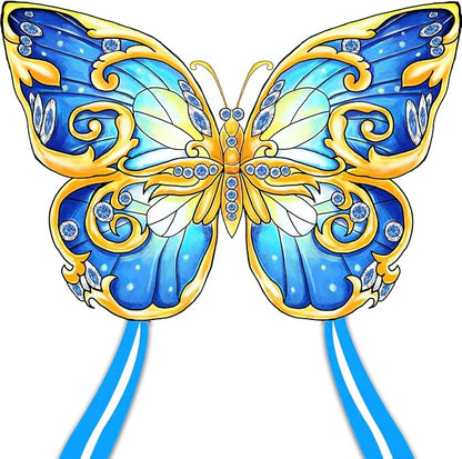 Xida Butterfly Kite for Kids & Adults, Easy to Fly, Ages 4-8, Large Kite with 300ft Handle, Perfect for Beach Trips