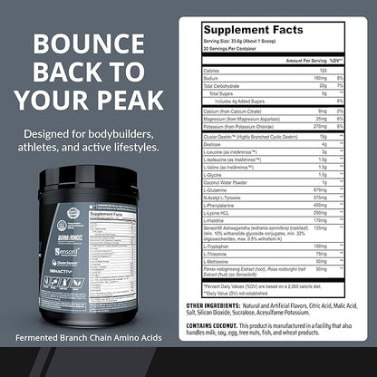 Granite Nutrition Recovery - Premium Intra-Workout Drink with EAAs, Cluster Dextrin, Sensoril & Senactiv for Athletic Performance and Lean Muscle Gains - Fruit Blast (30 Servings)
