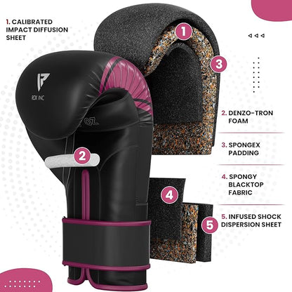 RDX Kids Boxing Gloves, 6oz 4oz Junior Training Mitts, Maya Hide Leather Ventilated Palm, Muay Thai Sparring MMA Kickboxing Fighting, Punch Bag Speed Ball Focus Pads Punching Workout